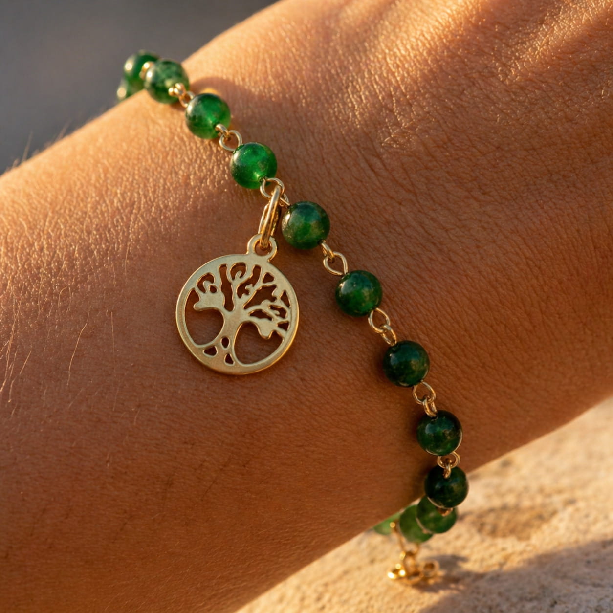 [variant: Vouves Bracelet] Vouves bracelet on a wrist.